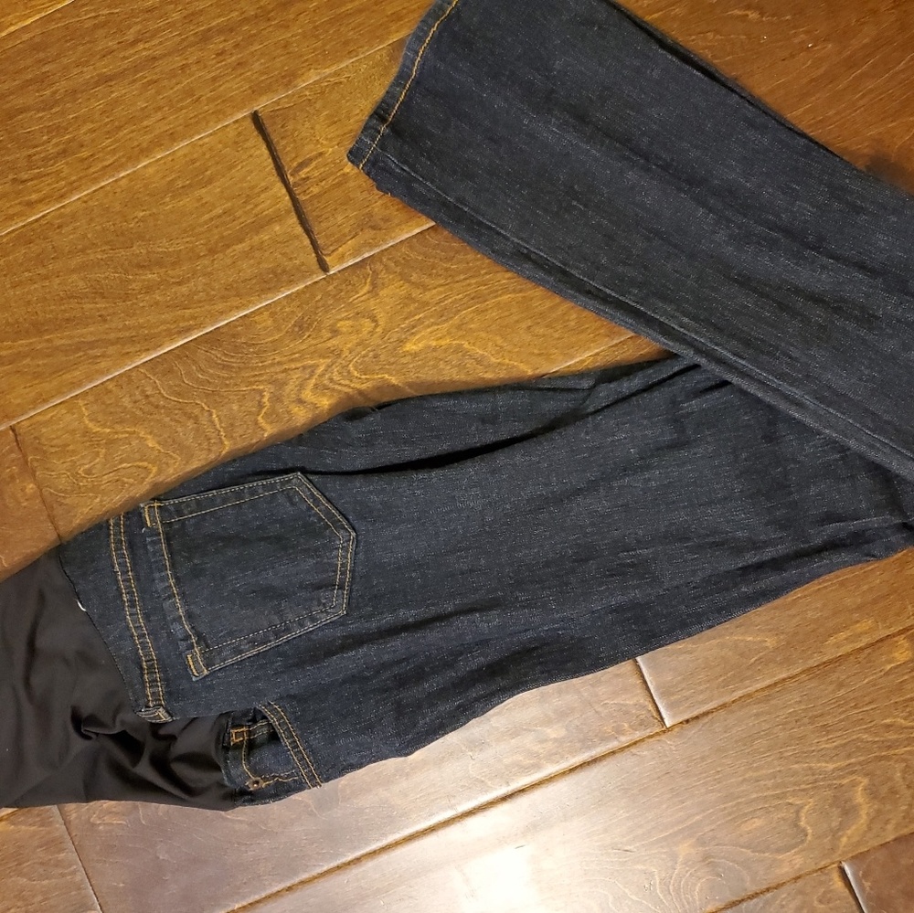 Maternity size 27 Dark Wash Boot Cut Jeans